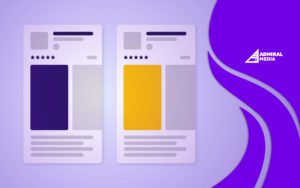 A side by side image of 2 wireframes representing store product pages.
