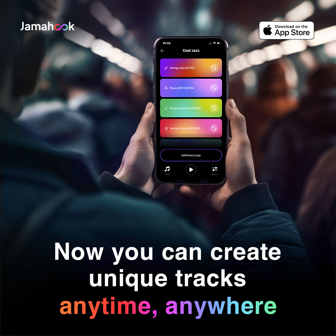Jamahook AI generated music loops for creators.