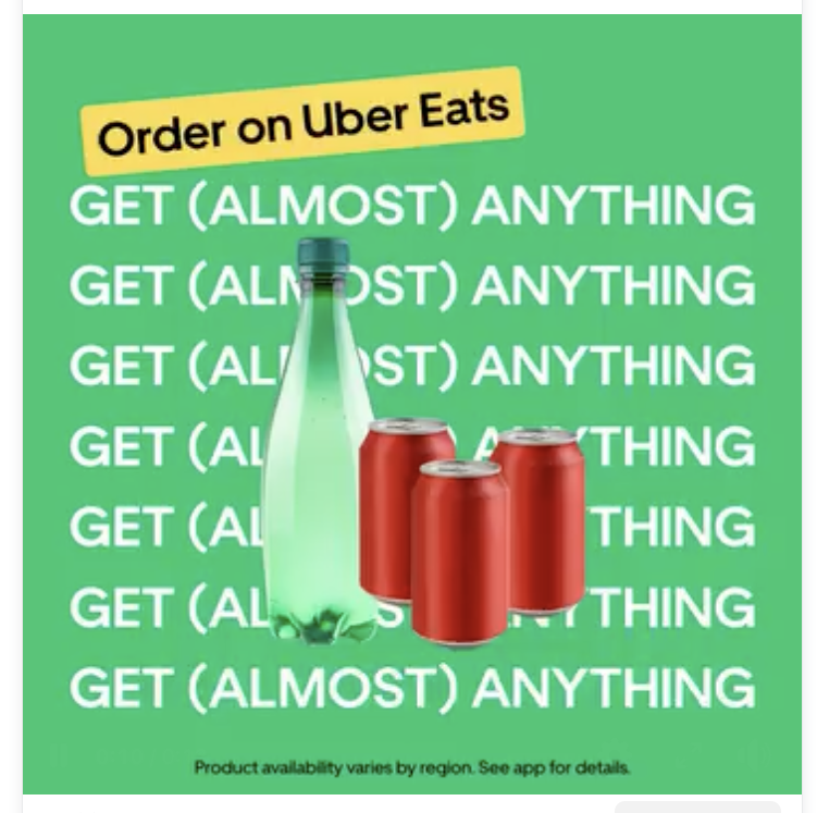 For Uber Eats - You don’t have to Just Eat Food. Gummies can also be necessary for young audiences that use the app. 
