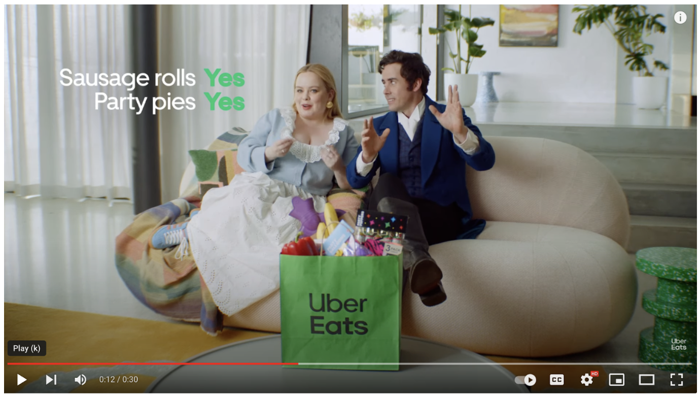 Uber Eats' "Get Almost Anything" campaign on YouTube